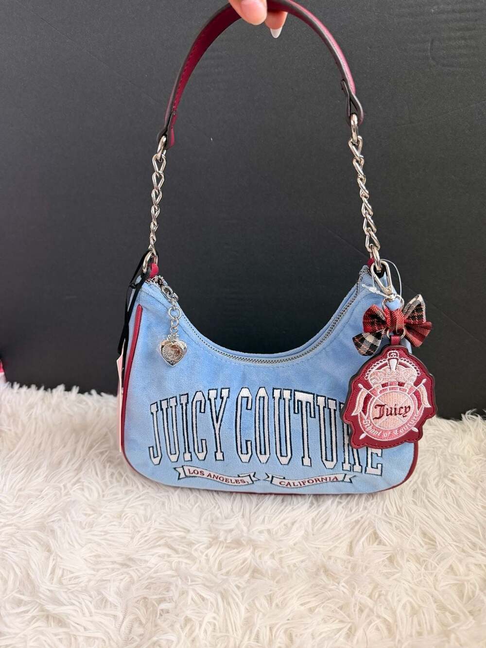 Juicy Couture University Shoulder Bag Bel Air Blue